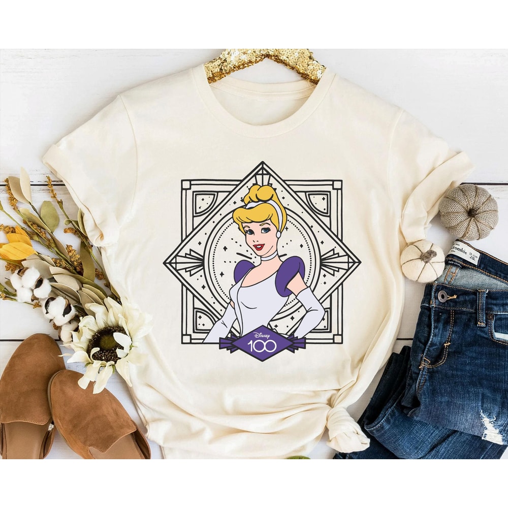 Custom Disney100 Disney Princess Shirt Disney 100 Years Of Wonder Tee Disneyland 100th Anniversary Shirt Disney Resort Park Shirt - 3.jpg