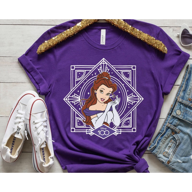 Custom Disney100 Disney Princess Shirt Disney 100 Years Of Wonder Tee Disneyland 100th Anniversary Shirt Disney Resort Park Shirt - 4.jpg