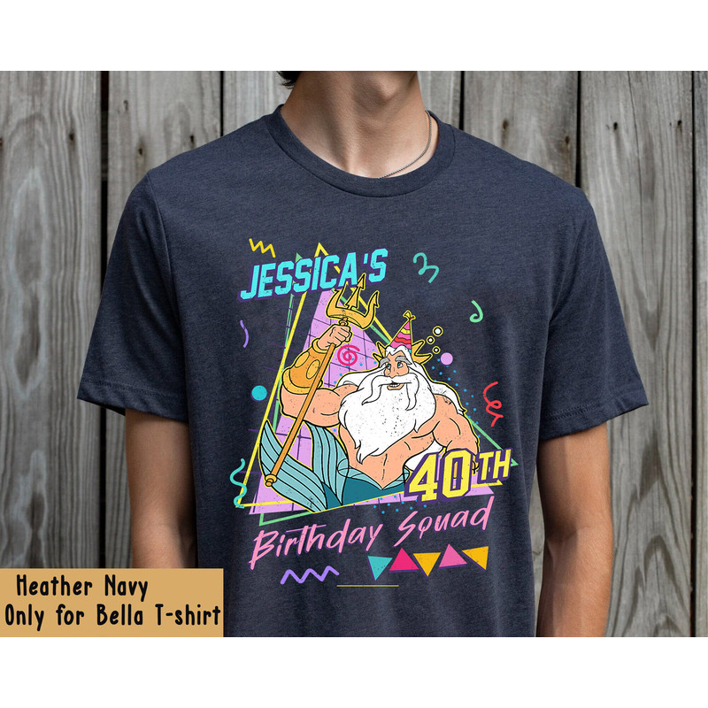 Custom Little Mermaid Birthday Party Shirt Ursula Princess Ariel King Triton Personalized Disney Birthday T-shirt Disneyland Trip - 4.jpg