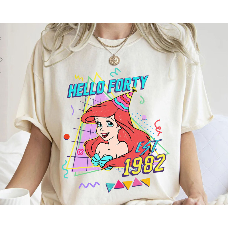 Custom Little Mermaid Birthday Party Shirt Ursula Princess Ariel King Triton Personalized Disney Birthday T-shirt Disneyland Trip - 5.jpg