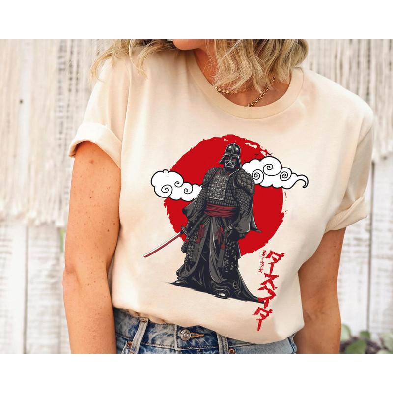 Darth Vader Samurai Red Sun Japanese Art Shirt Star Wars Celebration  May the 4th Be With You  Galaxy's Edge  Star Wars Birthday T-shirt - 1.jpg