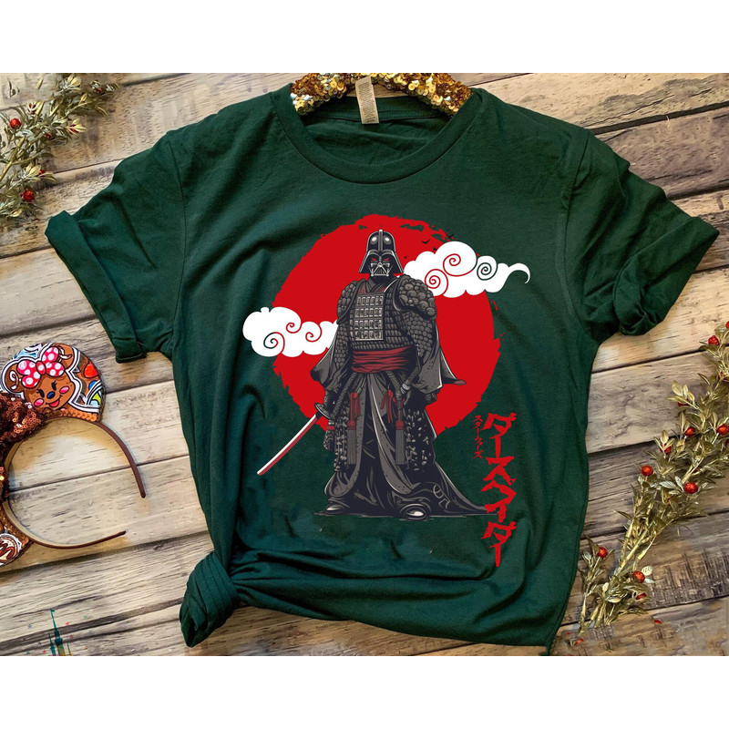Darth Vader Samurai Red Sun Japanese Art Shirt Star Wars Celebration  May the 4th Be With You  Galaxy's Edge  Star Wars Birthday T-shirt - 2.jpg