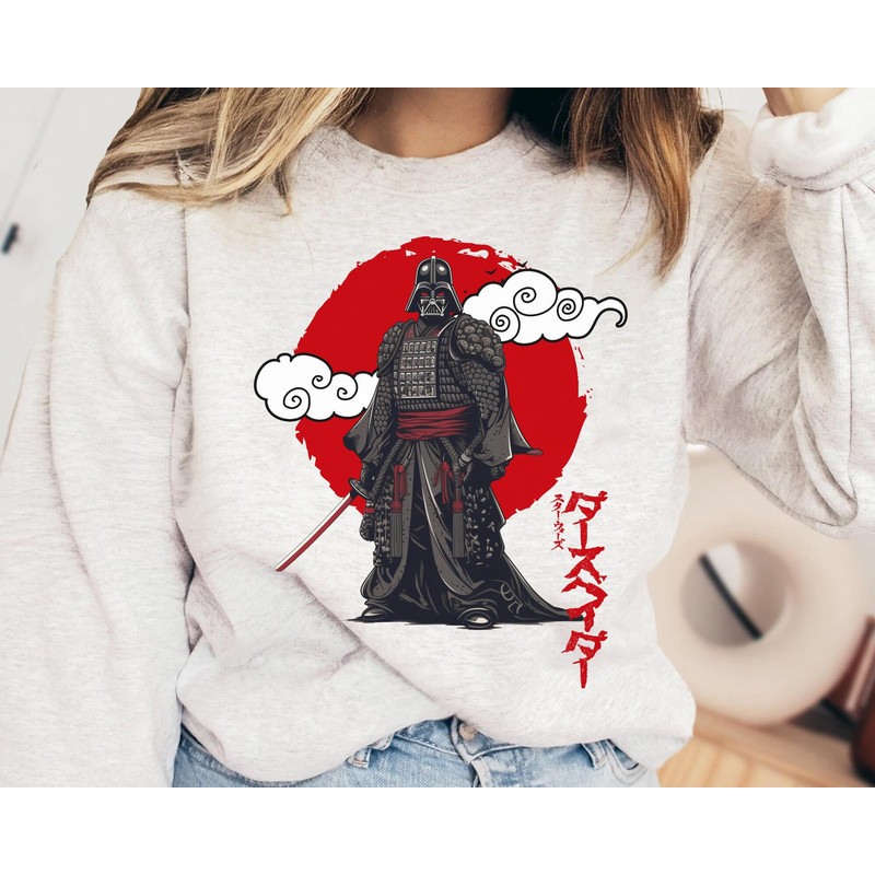 Darth Vader Samurai Red Sun Japanese Art Shirt Star Wars Celebration  May the 4th Be With You  Galaxy's Edge  Star Wars Birthday T-shirt - 5.jpg