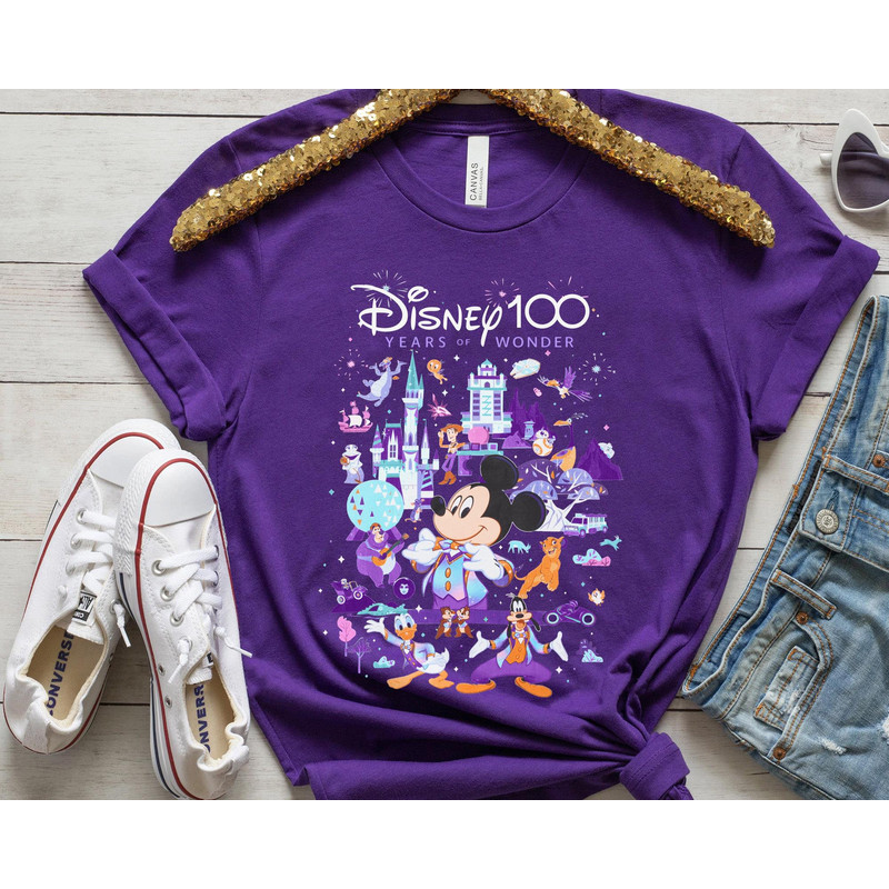 Disney 100 Years Of Wonder Mickey and Friends Shirt Disney Platinum Celebration T-shirt Disney 100th Anniversary Disneyland Trip - 1.jpg
