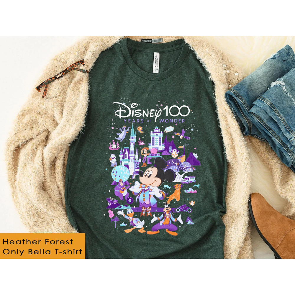 Disney 100 Years Of Wonder Mickey and Friends Shirt Disney Platinum Celebration T-shirt Disney 100th Anniversary Disneyland Trip - 2.jpg