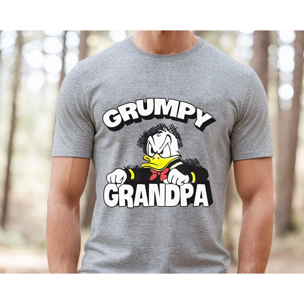 Disney Grumpy Grandpa Shirt Angry Donald Duck Grandpa T-shirt Father's Day Gift For Grandfather Disneyland Trip Birthday Gift Ideas - 5.jpg