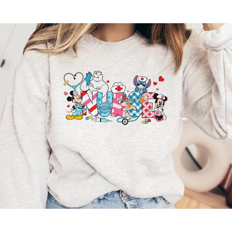 Disney Nurse Characters Shirt Disney Nurse T-shirt Nursing School Student Gift Nurse's Day 2023 Tee RN Registered Nurse Shirt - 5.jpg