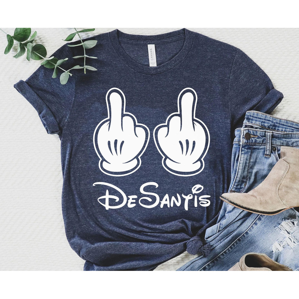 Mickey Mouse Middle Finger Desantis T-shirt Disney Funny Shirt Disney Gift Ideas Walt Disney World Magic Kingdom Disneyland Trip - 4.jpg