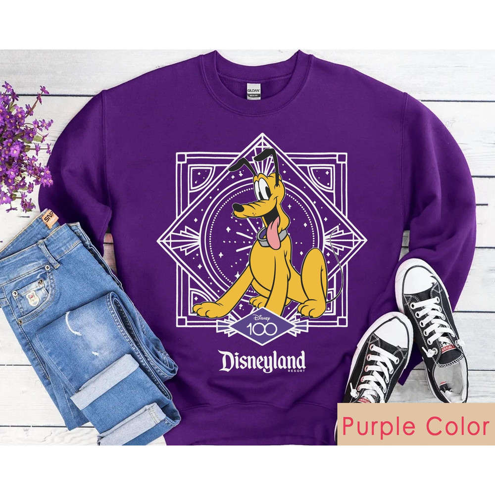 Pluto Dog Disney 100 Years Of Wonder Shirt Disney100 Tee Walt Disney Company T-shirt Disneyland Platinum 2023 Trip 100th Anniversary - 2.jpg