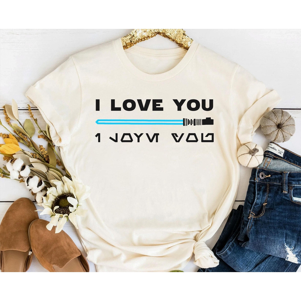 Princess Leia and Han Solo I Love You I Know Shirt Star Wars Couple Matching T-shirt Galaxy's Edge Walt Disney World Disneyland Trip - 2.jpg