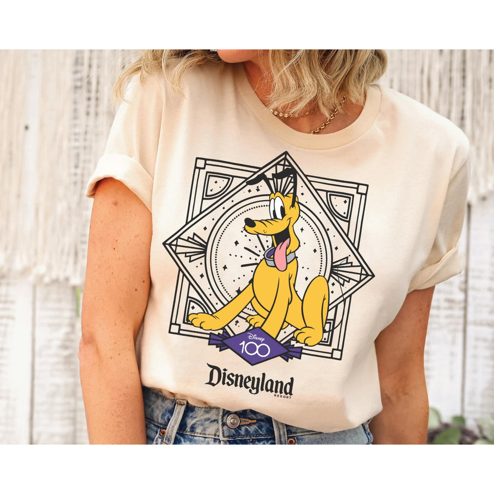 Pluto Dog Disney 100 Years Of Wonder Shirt Disney100 Tee Walt Disney Company T-shirt Disneyland Platinum 2023 Trip 100th Anniversary - 4.jpg