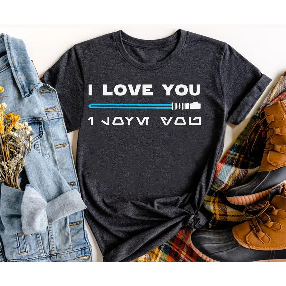Princess Leia and Han Solo I Love You I Know Shirt Star Wars Couple Matching T-shirt Galaxy's Edge Walt Disney World Disneyland Trip - 4.jpg