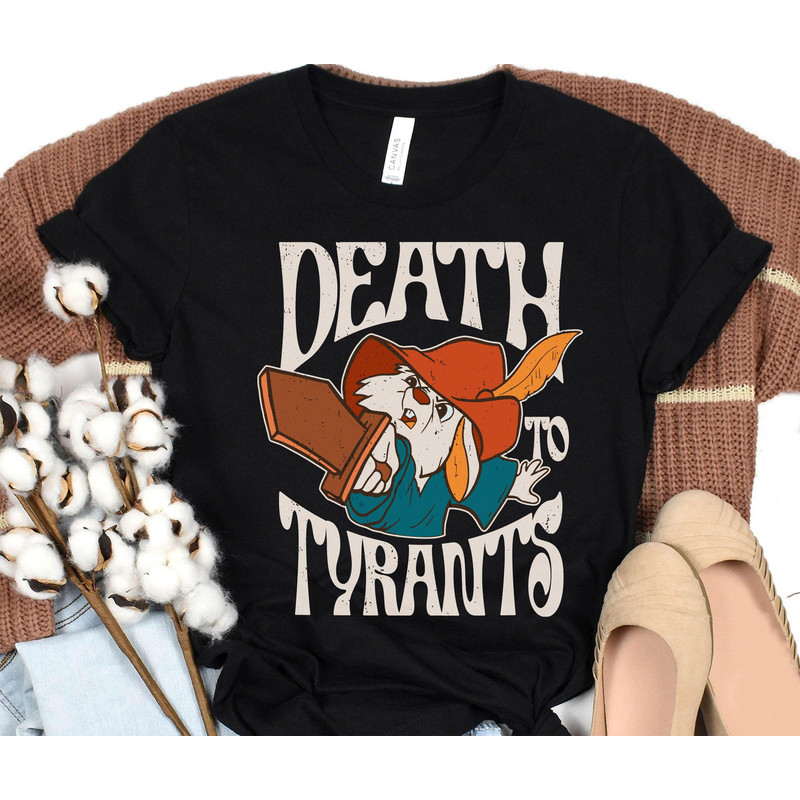 Retro 70s Skippy Rabbit Death To Tyrants Shirt  Robin Hood Disney T-shirt  Magic Kingdom  Walt Disney World  Disneyland Trip Outfits - 4.jpg