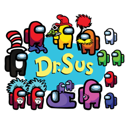 dr sus among us svg digital file, dr seuss among us svg