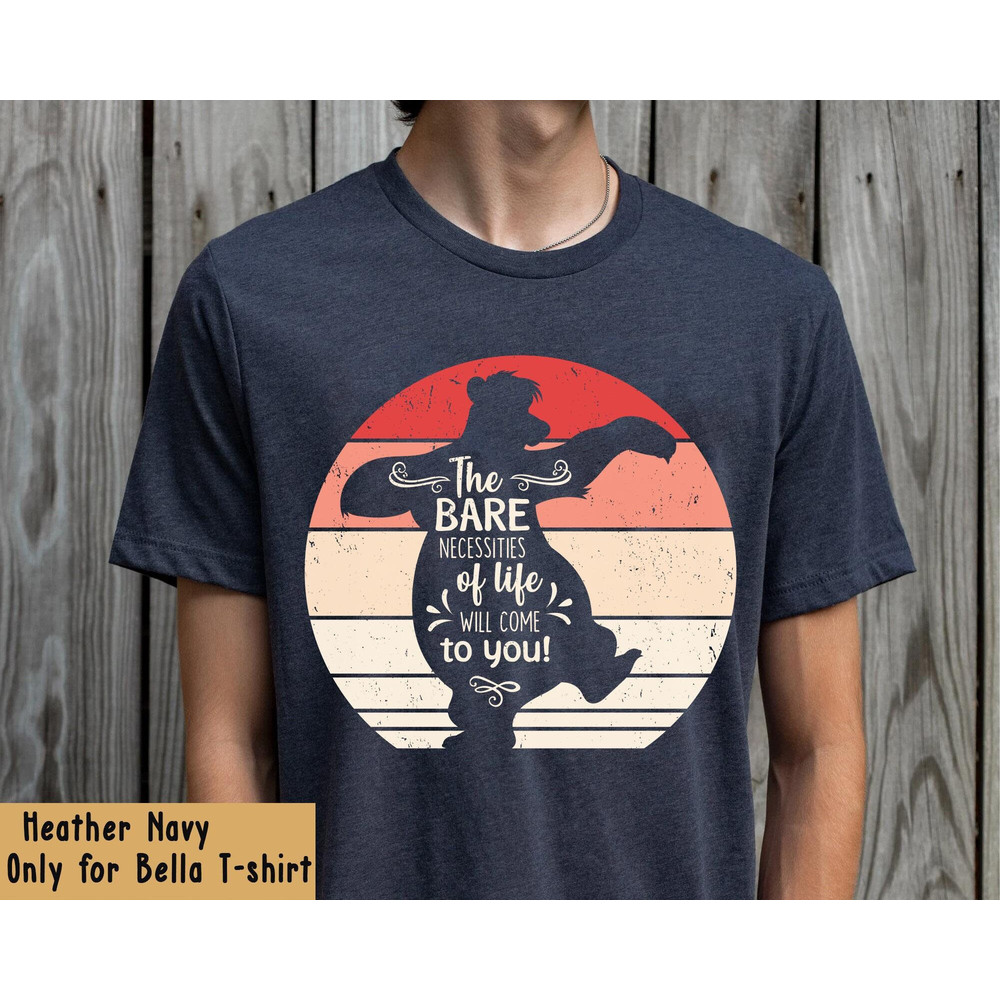 Retro Disney Baloo Bear Bare Necessities Shirt Disney The Jungle Book T-shirt Disney Birthday Walt Disney World Hollywood Studios - 2.jpg