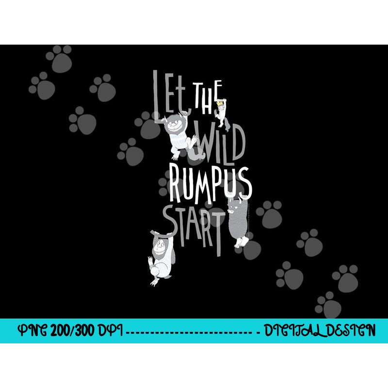 Where the Wild Things Are Wild Rumpus Begins png, sublimation .jpg