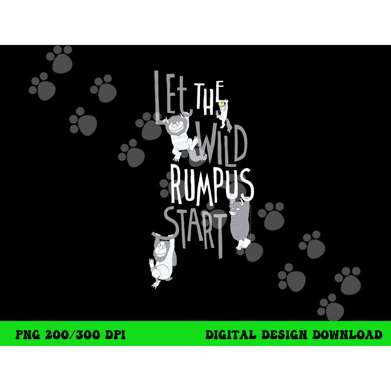 Where the Wild Things Are Wild Rumpus Begins  png, sublimation .jpg