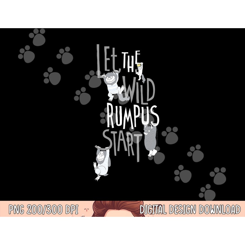 Where the Wild Things Are Wild Rumpus Begins png, sublimation .jpg
