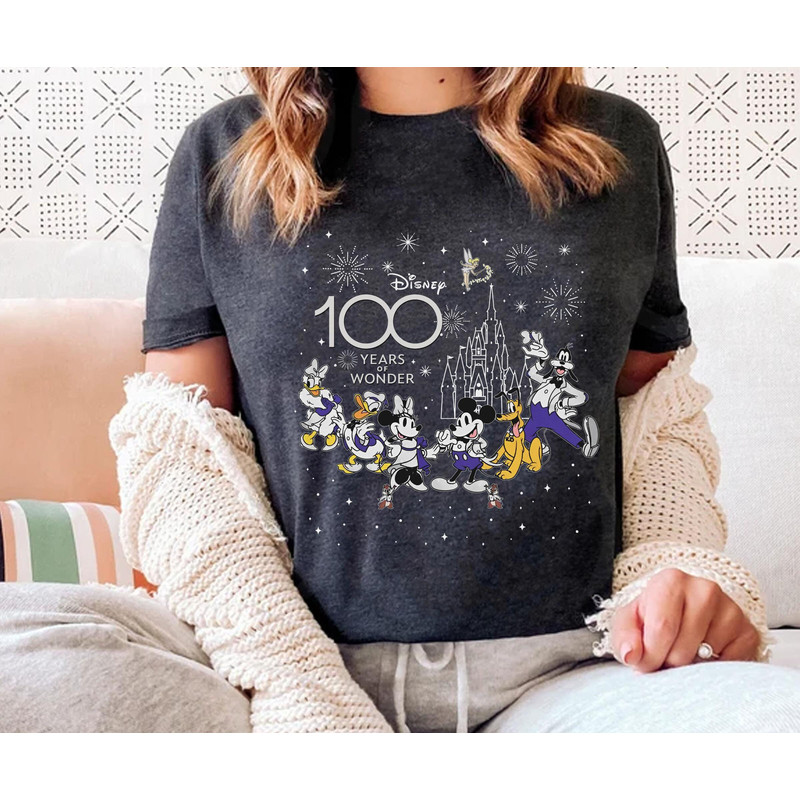 Retro Mickey Mouse and Friends Disney 100 Years Of Wonder Shirt Walt Disney World T-shirt Disney100 Outfit Disneyland 2023 Trip - 5.jpg