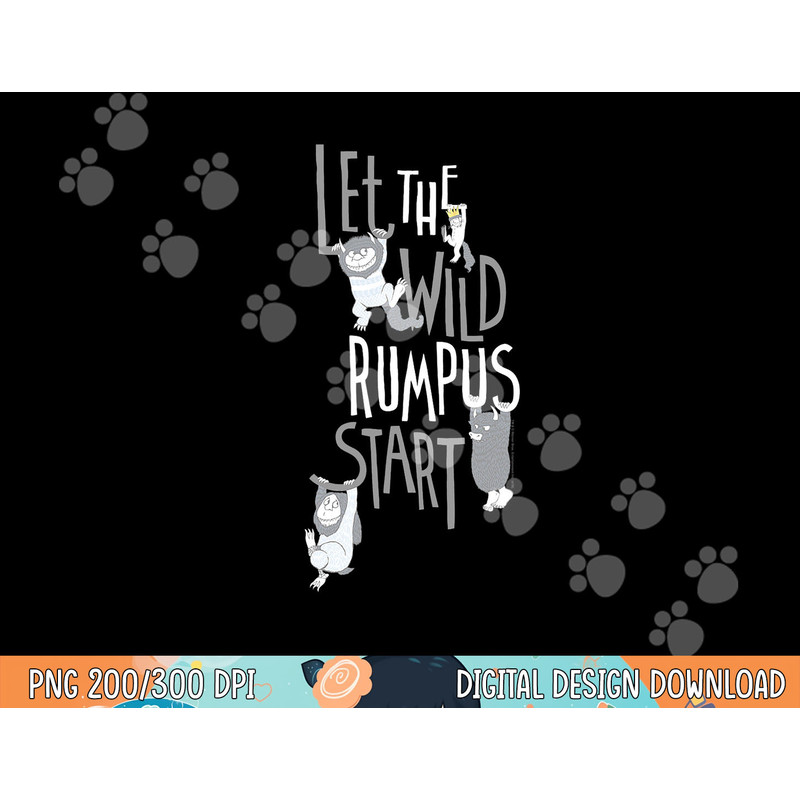 Where the Wild Things Are Wild Rumpus Begins  png, sublimation .jpg
