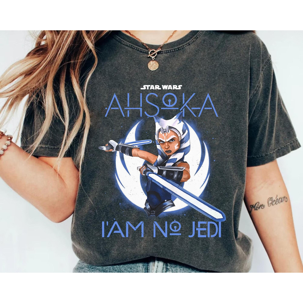Retro Star Wars Ahsoka Tano I'm No Jedi Shirt Star Wars Celebration May The 4th Be With You Galaxy's Edge Walt Disney World Trip - 4.jpg