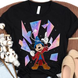 sorcerer mickey disney 100 years of wonder shirt, walt disney hollywood studios t-shi