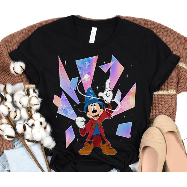 Sorcerer Mickey Disney 100 Years Of Wonder Shirt Walt Disney Hollywood Studios T-shirt Fantasia Disneyland 2023 Trip 100th Anniversary - 1.jpg