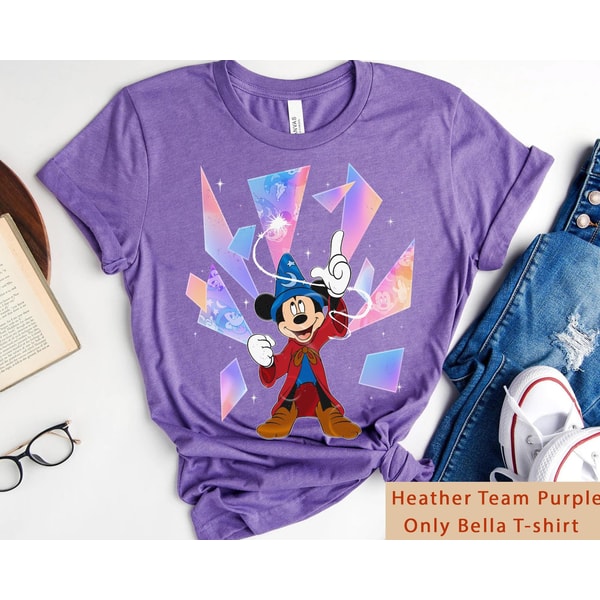 Sorcerer Mickey Disney 100 Years Of Wonder Shirt Walt Disney Hollywood Studios T-shirt Fantasia Disneyland 2023 Trip 100th Anniversary - 2.jpg