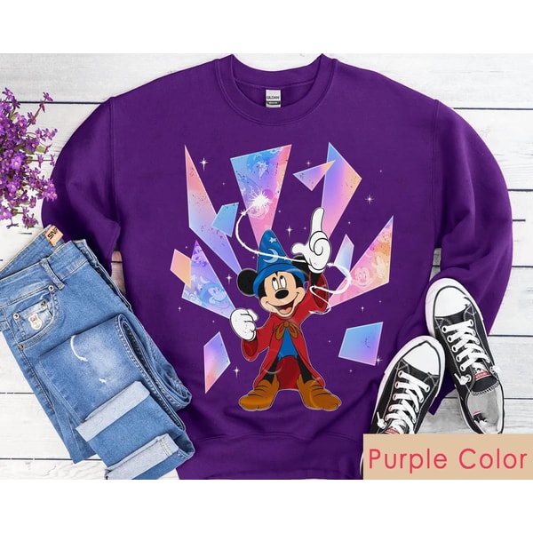Sorcerer Mickey Disney 100 Years Of Wonder Shirt Walt Disney Hollywood Studios T-shirt Fantasia Disneyland 2023 Trip 100th Anniversary - 4.jpg