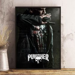 movie poster, film poster, the punisher poster, wall art, wall decor, prints, home decor, ruthless vigilante unleashed