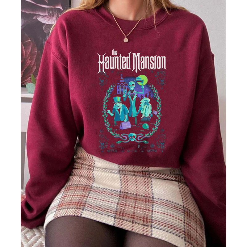 The Haunted Mansion Shirt Hitchhiking Ghosts T-shirt Disney Halloween Party Foolish Mortals Tee Disneyland Trip Holiday Gift Men Women - 4.jpg