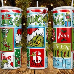 the grinch christmas tumbler, the grinch christmas skinny tumbler