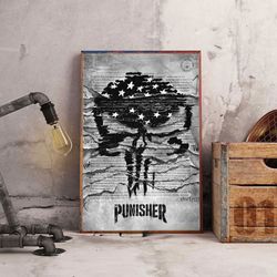 movie poster, film poster, the punisher poster, wall art, wall decor, prints, home decor, icon of unwavering justice