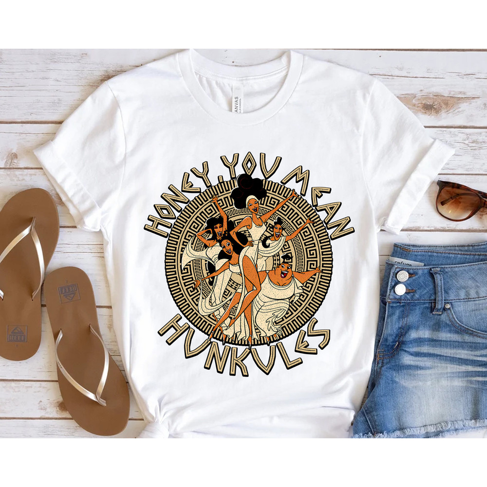 Disney Hercules Diva The Muses Honey You Mean Hunkules Retro 90s Shirt, Unisex T-shirt Family Birthday Gift Adult Kid Toddler Tee - 3.jpg