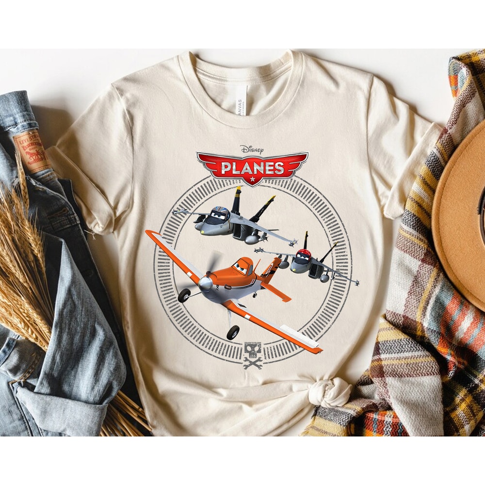 Disney Planes Dusty Crophopper With Bravo And Echo T-shirt, Magic Kingdom Unisex T-shirt Family Birthday Gift Adult Kid Toddler Tee - 1.jpg