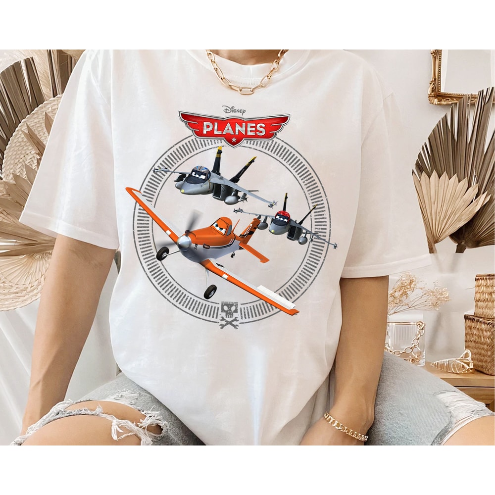 Disney Planes Dusty Crophopper With Bravo And Echo T-shirt, Magic Kingdom Unisex T-shirt Family Birthday Gift Adult Kid Toddler Tee - 2.jpg