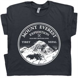 mount everest t shirt mountain climbing tee rock climbing glacier national park tee mount rainier zion rocky mountain ar
