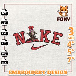 nike halloween embroidery design, halloween bad bunny embroidery design, nike embroidery design, instant download