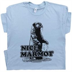 nice marmot t shirt the big lebowski shirt cool movie quote shirt funny movie shirt the dude abides 90s vintage graphic