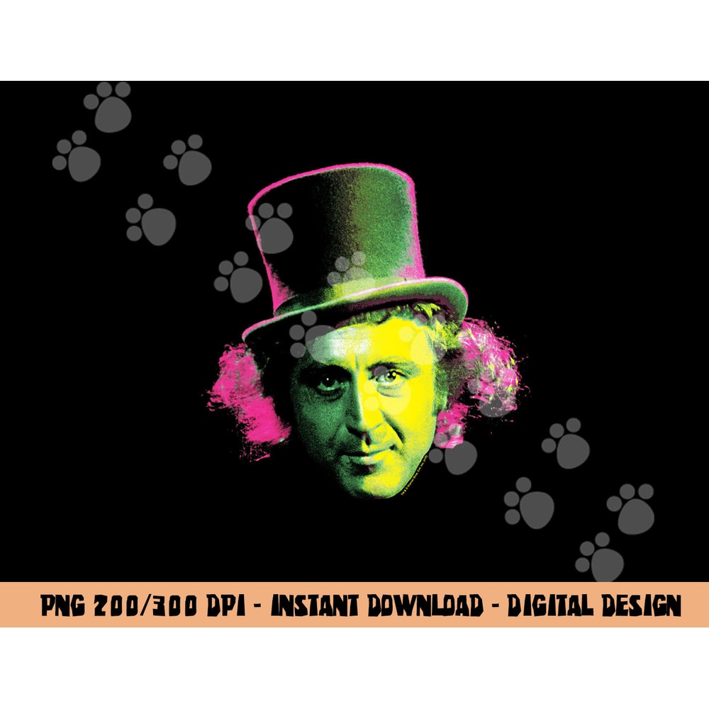 Willy Wonka Face Longsleeve T Shirt Long Sleeve png, sublimation .jpg