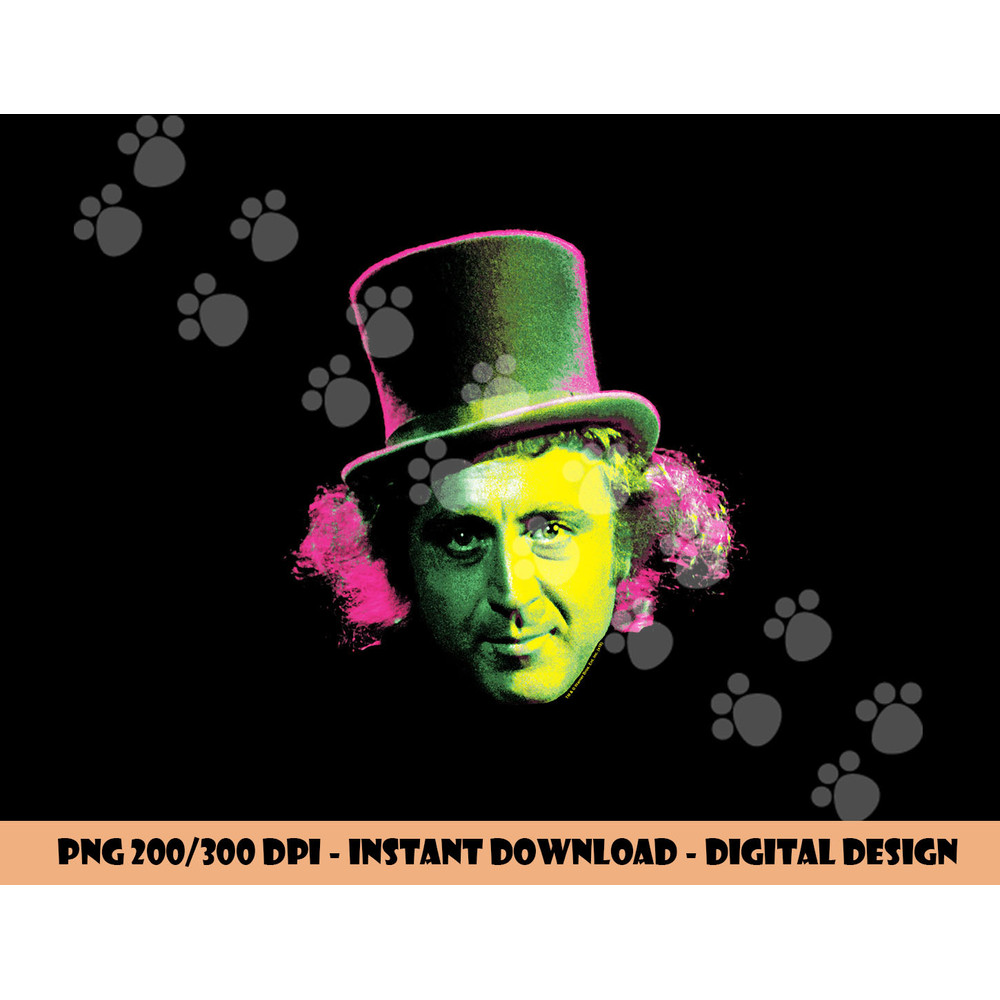 Willy Wonka Face Longsleeve T Shirt Long Sleeve  png, sublimation .jpg