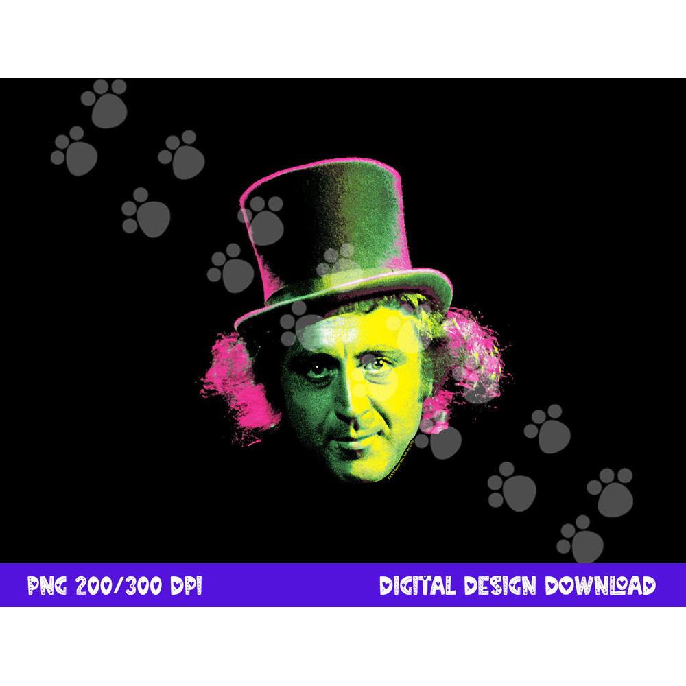 Willy Wonka Face Longsleeve T Shirt Long Sleeve png, sublimation .jpg