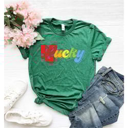 lucky shirt, st paddys day shirt, saint patricks day, shamrock shirt, st patricks day, irish shirt, four leaf clover, sh