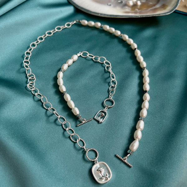 Pearl Silver 925 jewelry Belle