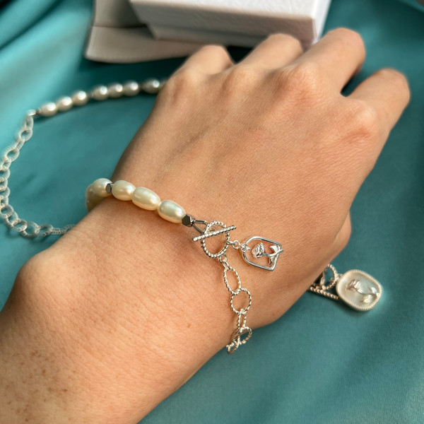 Pearl Silver 925 bracelet