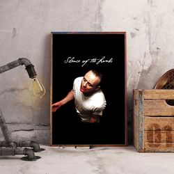 movie poster, film poster, the silence of the lambs poster, wall art, wall decor, prints, home decor, into the serial