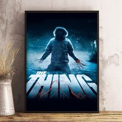 movie poster, film poster, the thing poster, wall art, wall decor, prints, home decor, frozen fear unleashed poster