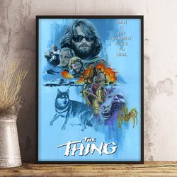 movie poster, film poster, the thing poster, wall art, wall decor, prints, home decor, survival in isolation prints