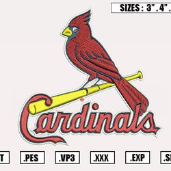 St. Louis Cardinals Embroidery Designs, MLB Logo Embroidery Files, Machine Embroidery Design File, Digital Download