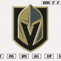 vegas golden knights embroidery designs, nhl logo embroidery files, machine embroidery design file, digital download